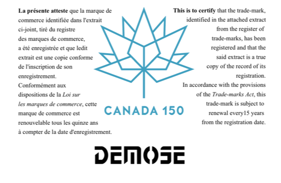 狄姆斯又成功注冊新商標—加拿大商標